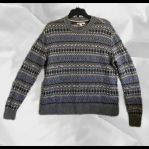 Vintage Nautica Fair Isles Nautical Sweater Women’s M Cotton Wool Anchors Knit - Picture 1 of 5